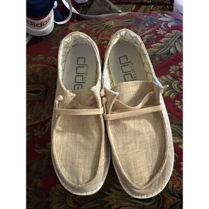 Hey Dude Loafers EUC Women's 7 Wendy Sparkling Rose Gold Shoes Slip On 121415016